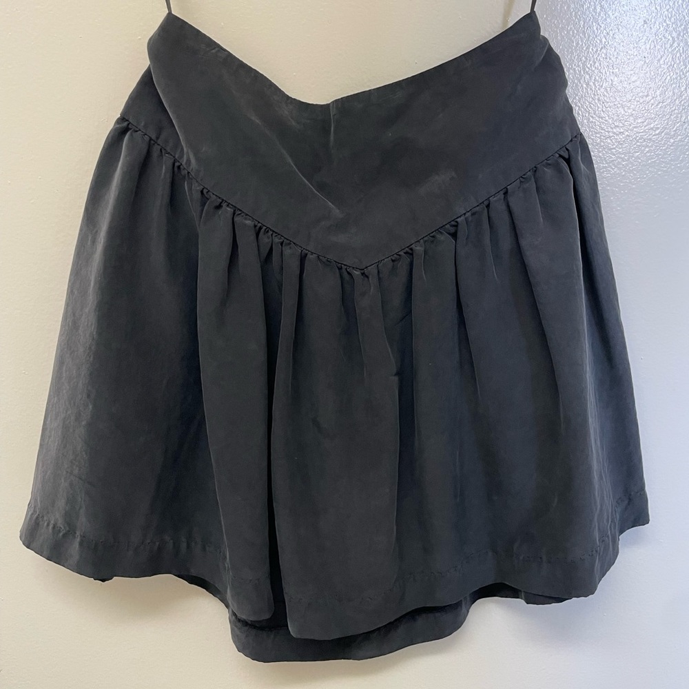 Dolce Vita black 100% silk skater skirt